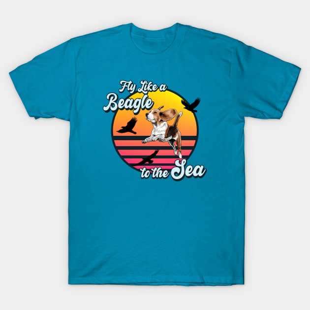 Fly Like a Beagle T-Shirt by aparttimeturtle